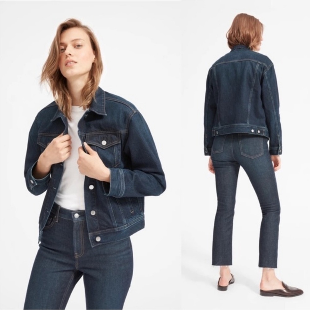 Everlane Dark Wash Denim Jacket XS vintage wash NWOT